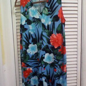 Floral Slip-on Dress by Stan Herman